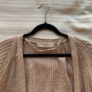 Beige ZaraKnit Sweater with Buttons